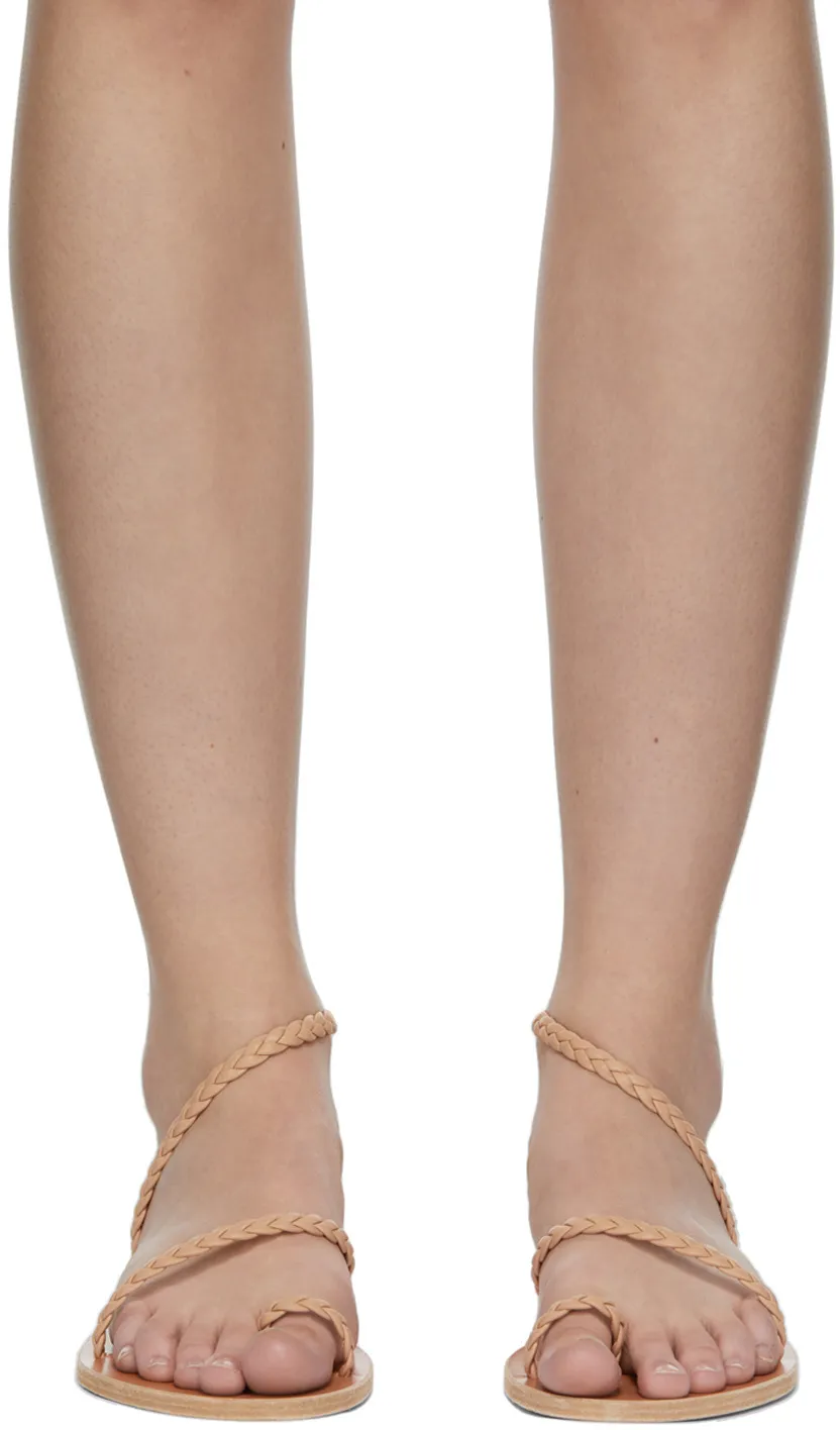 Eleftheria Braided Leather Sandals