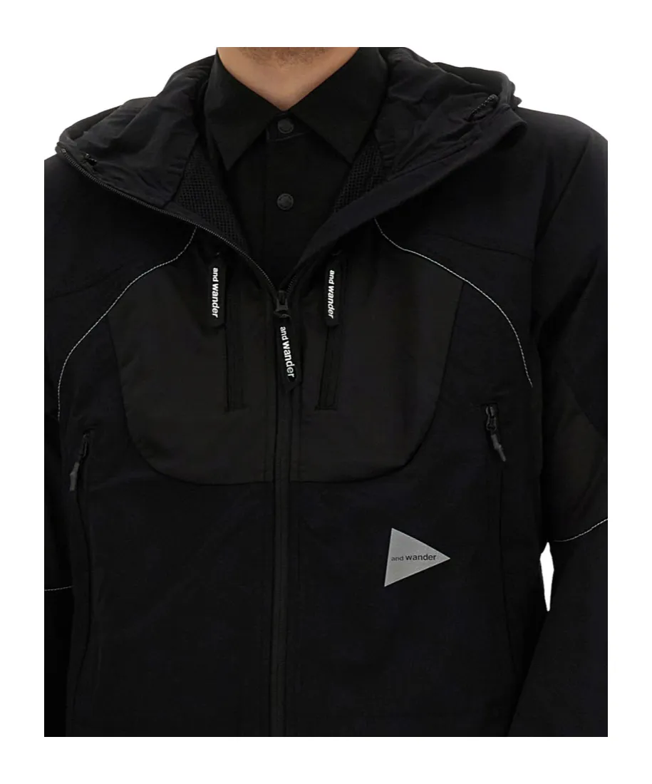 Logo Printed Hooded Jacket