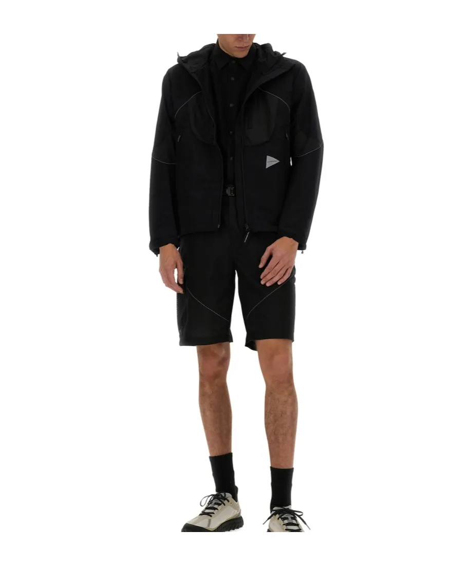 Logo Printed Hooded Jacket