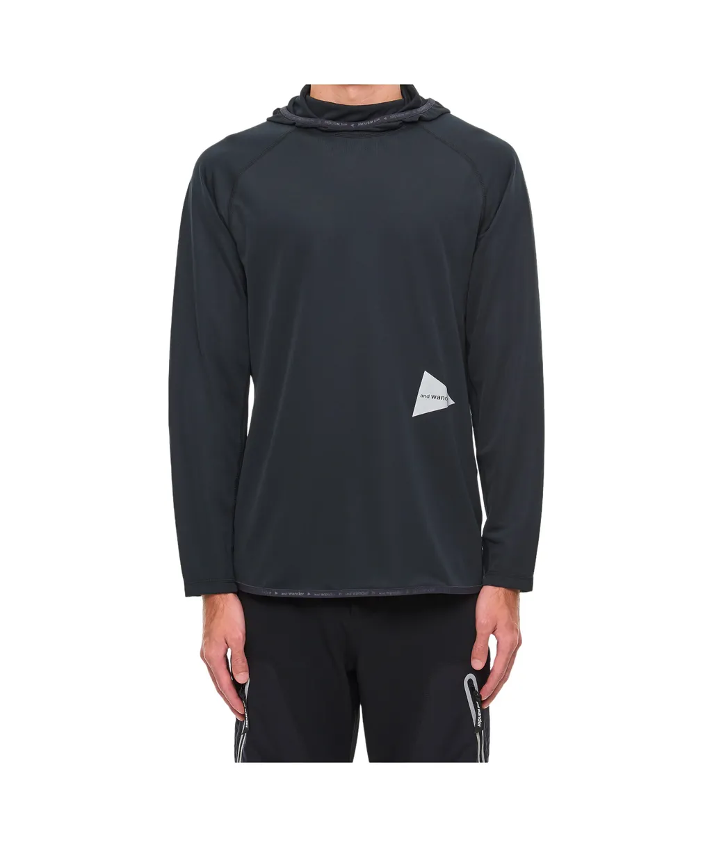 Logo Printed Jersey Hoodie