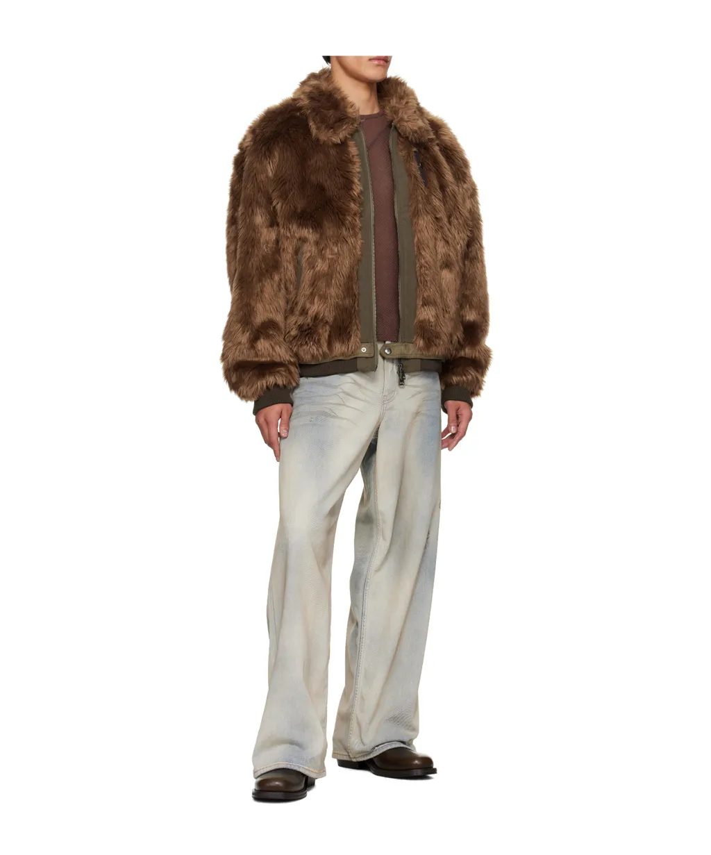Faux Fur Bomber Jacket
