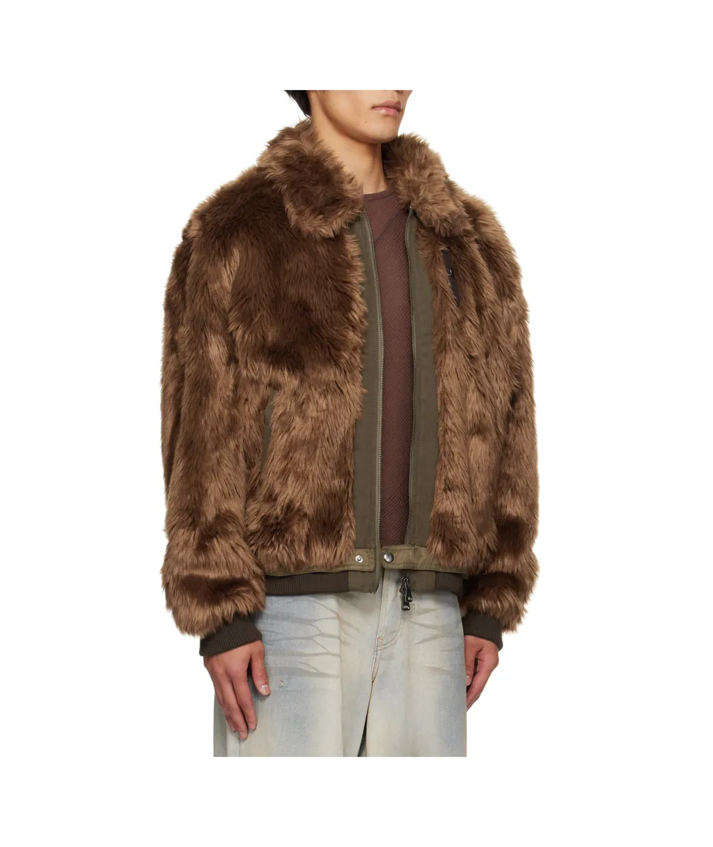 Faux Fur Bomber Jacket