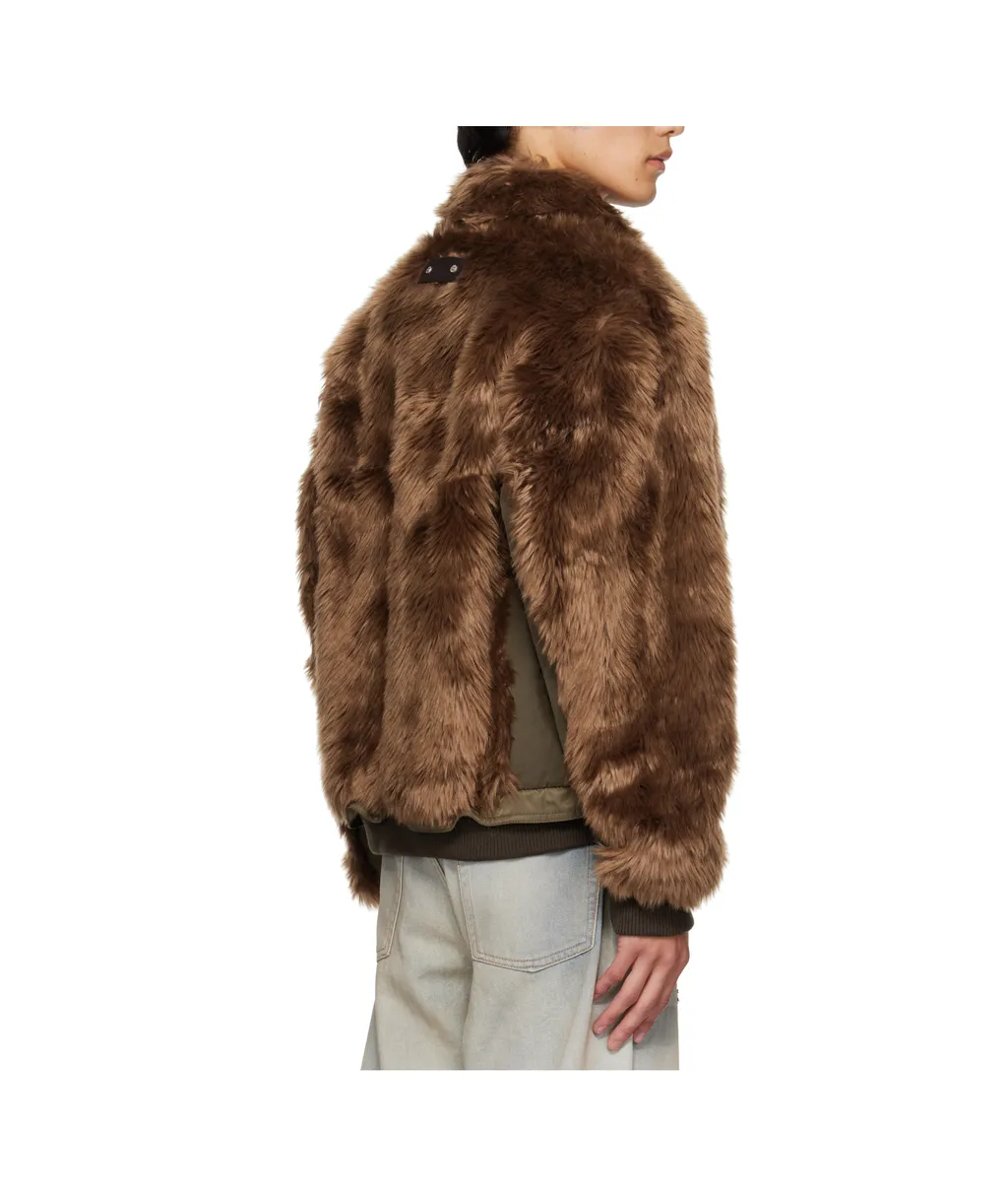 Faux Fur Bomber Jacket