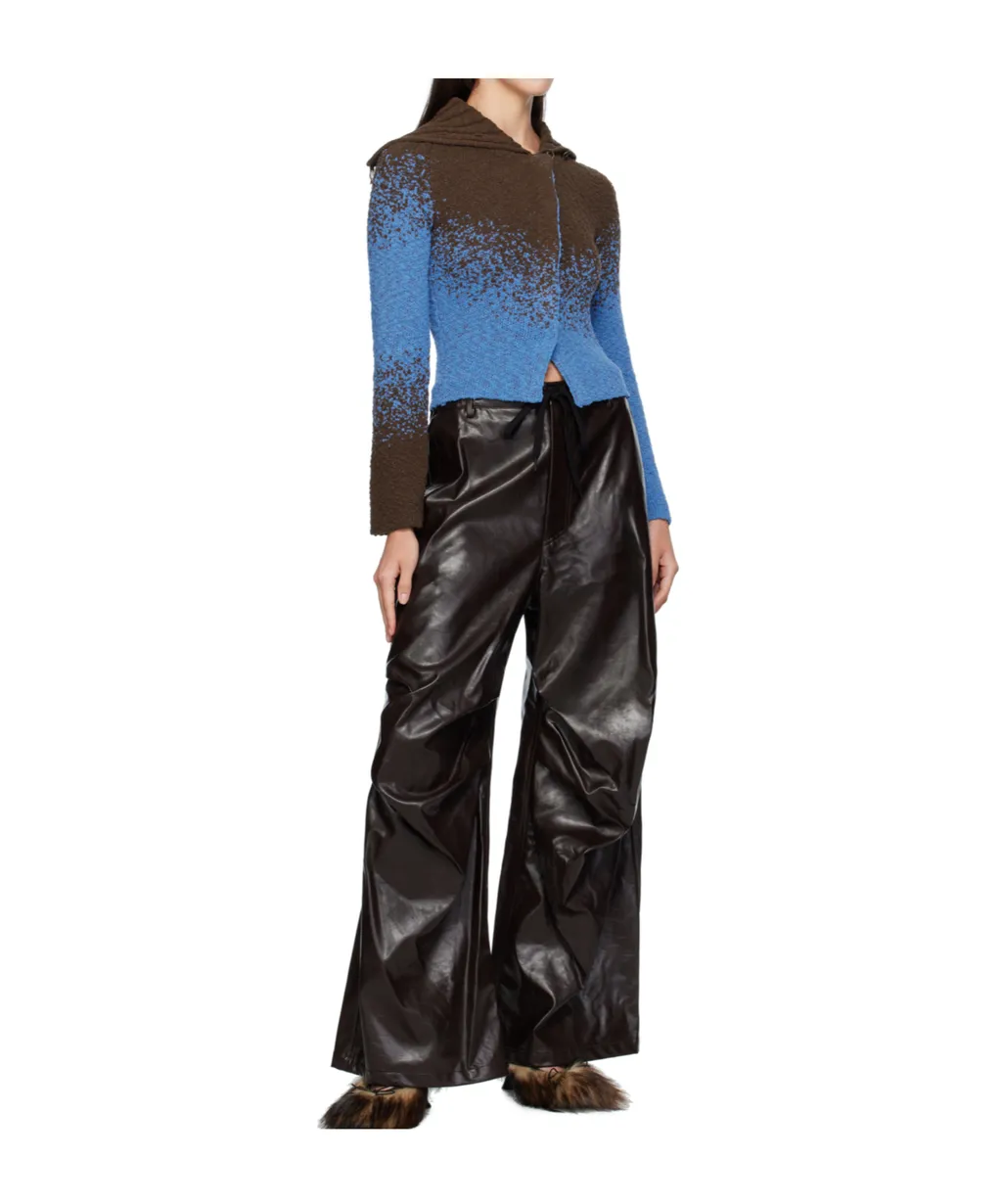 Flow Jacquard Cropped Cardigan