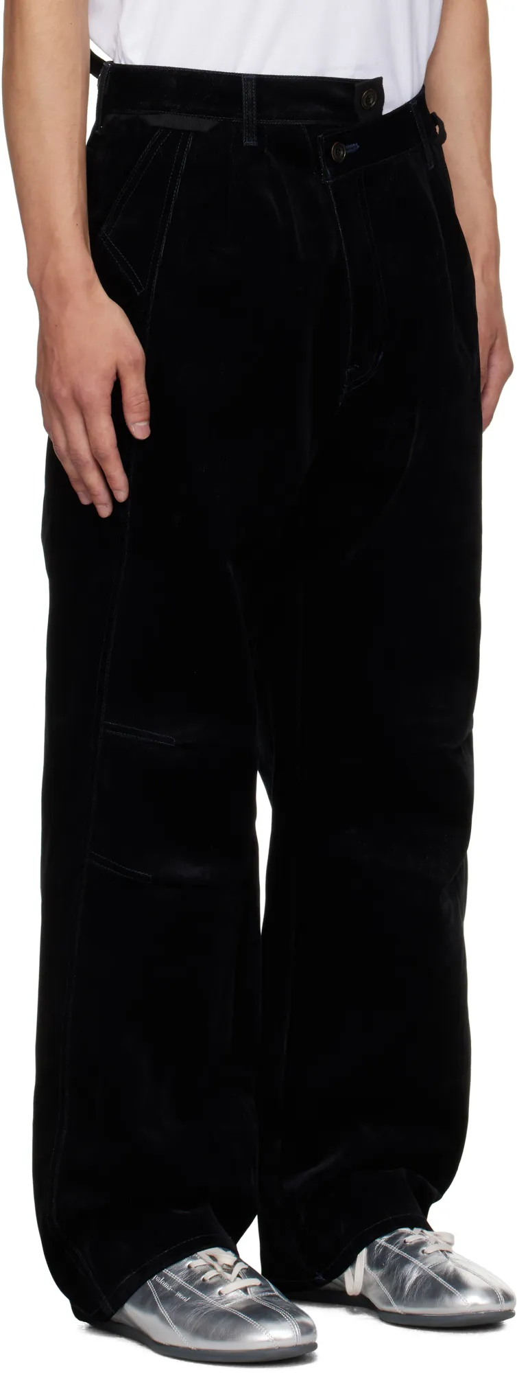 Crossover Carpenter Wide-Leg Track Pants
