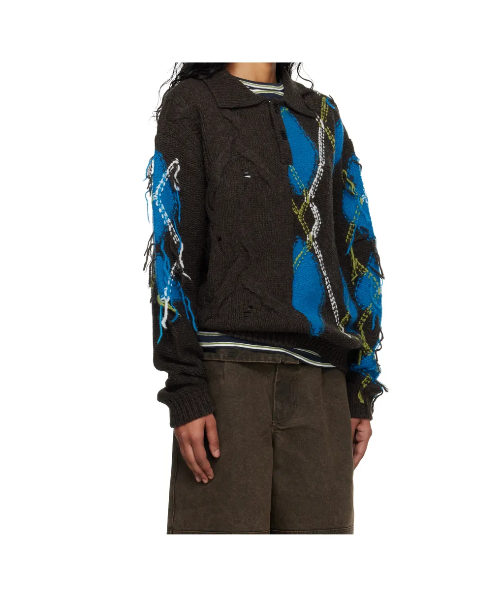 Argyle Fisherman Sweater