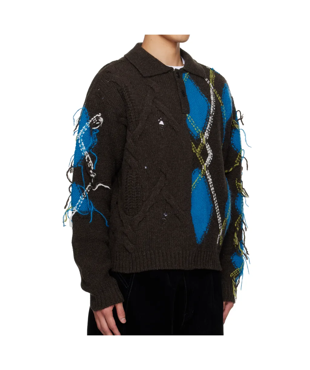 Argyle Fisherman Sweater