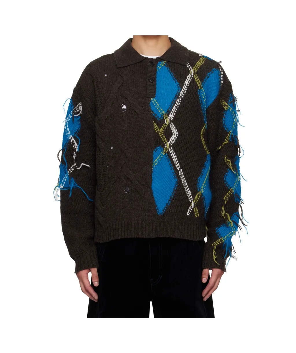 Argyle Fisherman Sweater