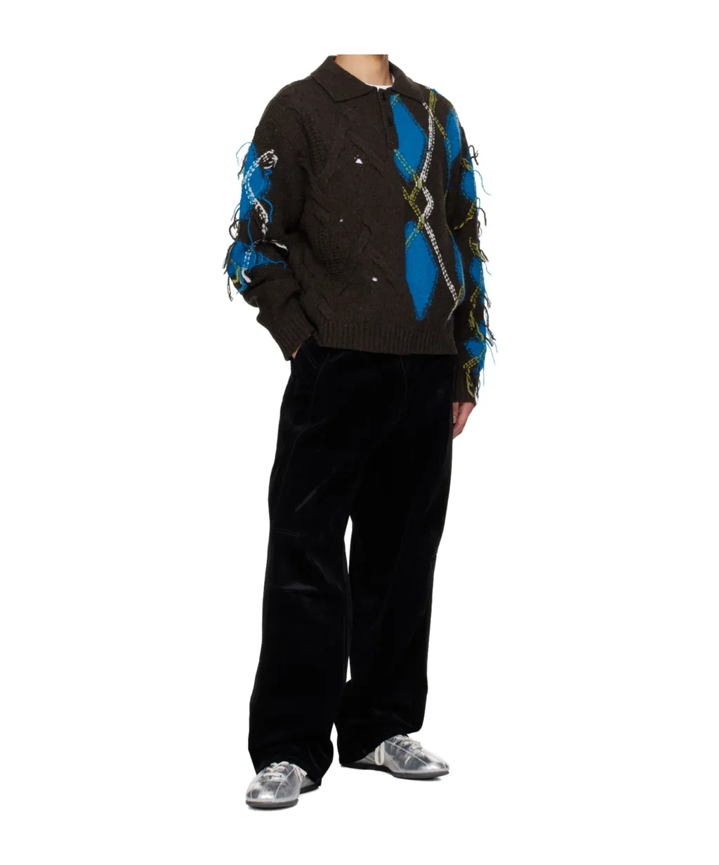 Argyle Fisherman Sweater