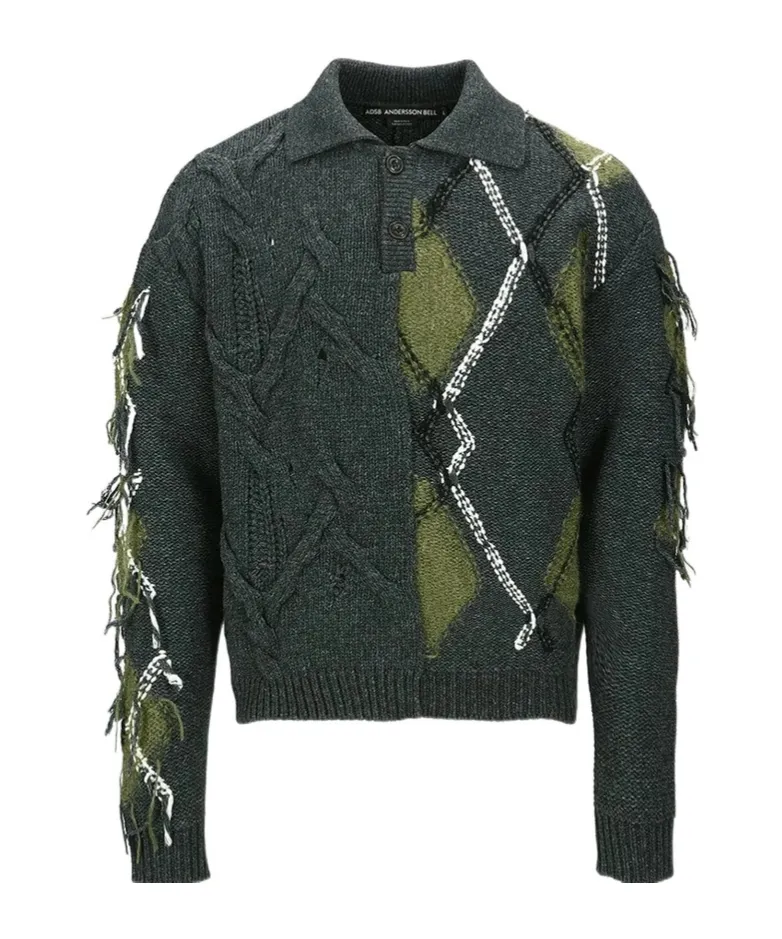 Argyle Fisherman Sweater