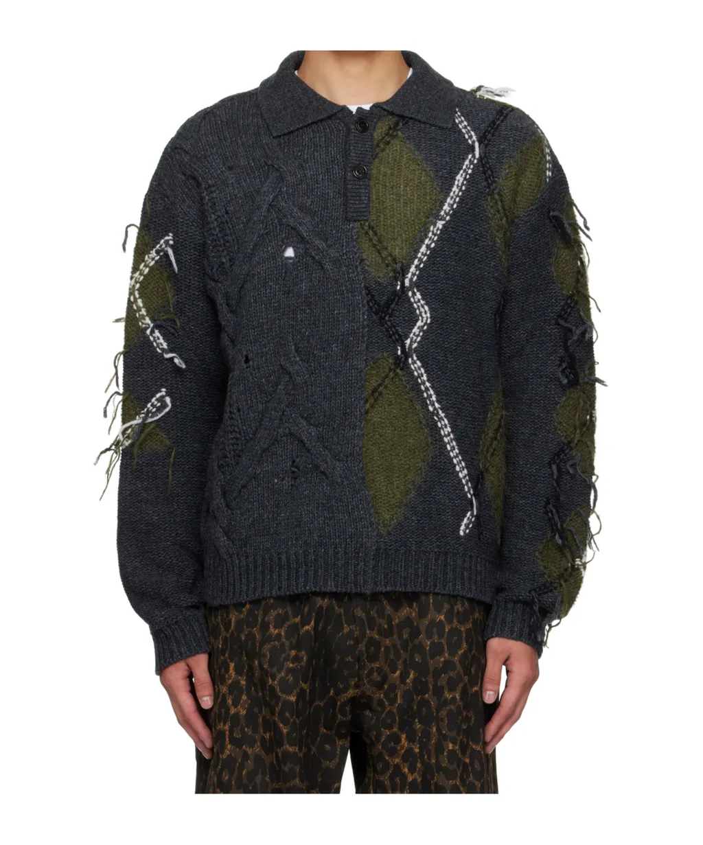 Argyle Fisherman Sweater