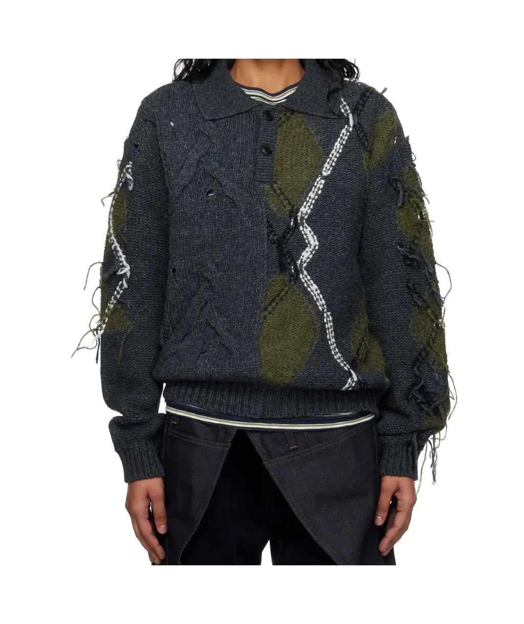 Argyle Fisherman Sweater