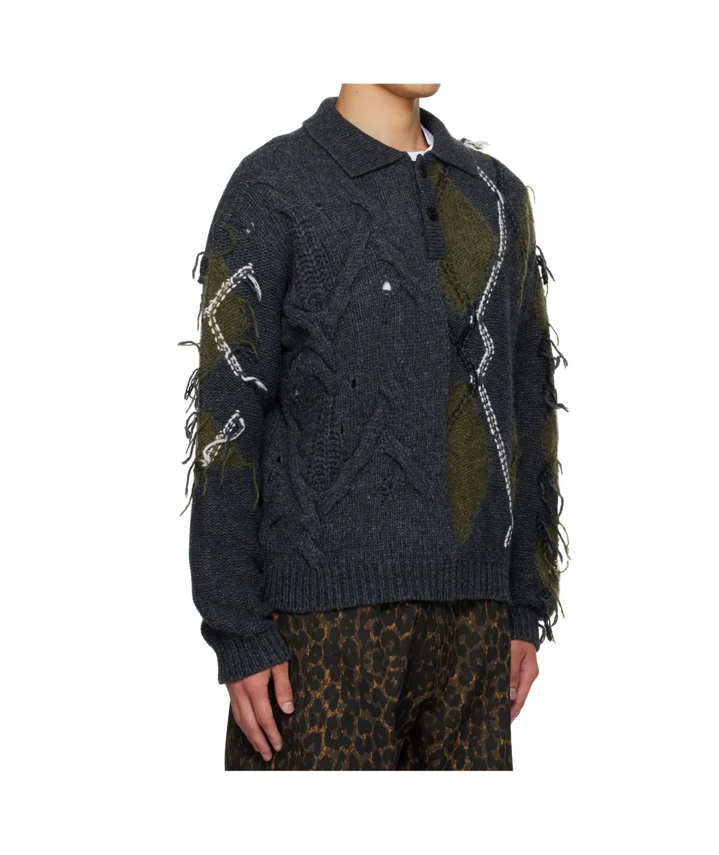 Argyle Fisherman Sweater