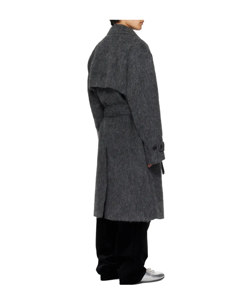 Mattia Shaggy Wool Robe Coat