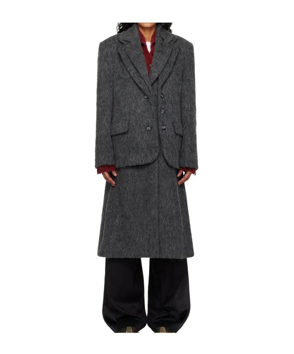 Layered Blazer Coat