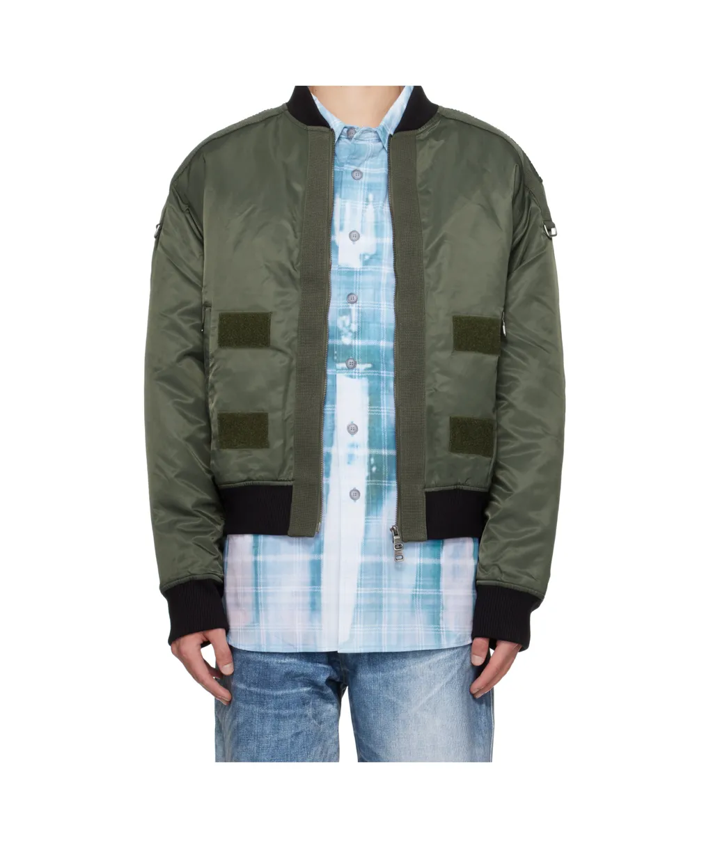 Flight Layered Washed Bomber Jacket