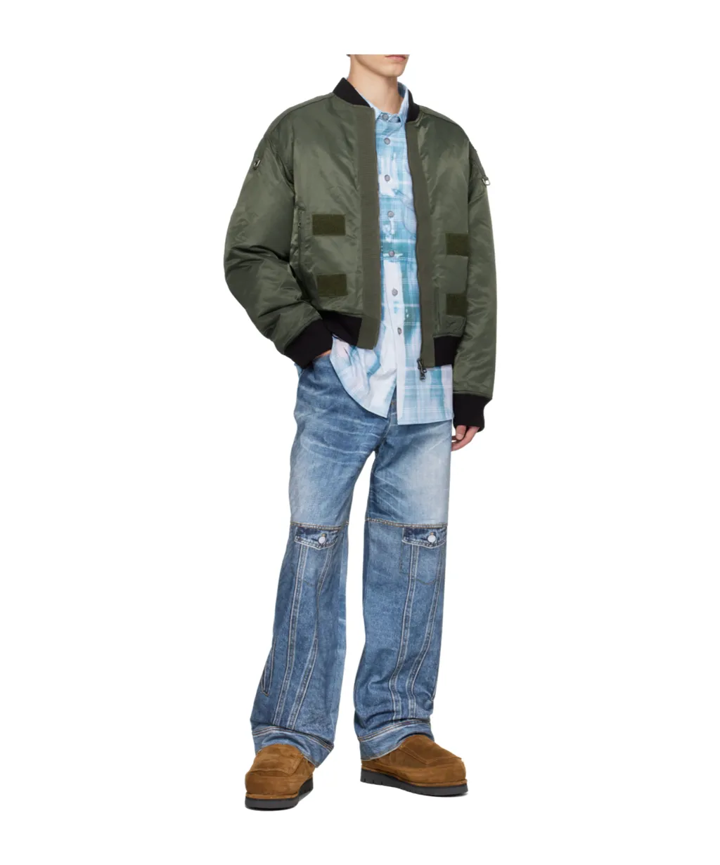 Flight Layered Washed Bomber Jacket