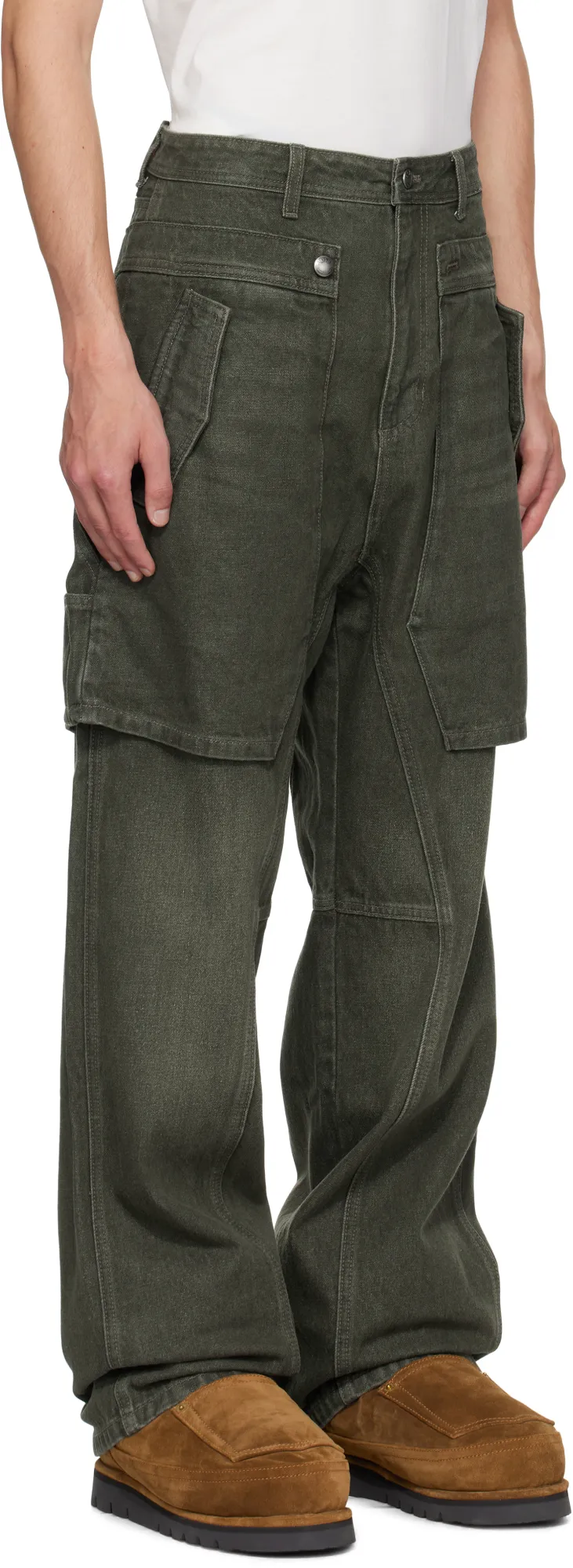 Raptor Layered Wide-Leg Jeans