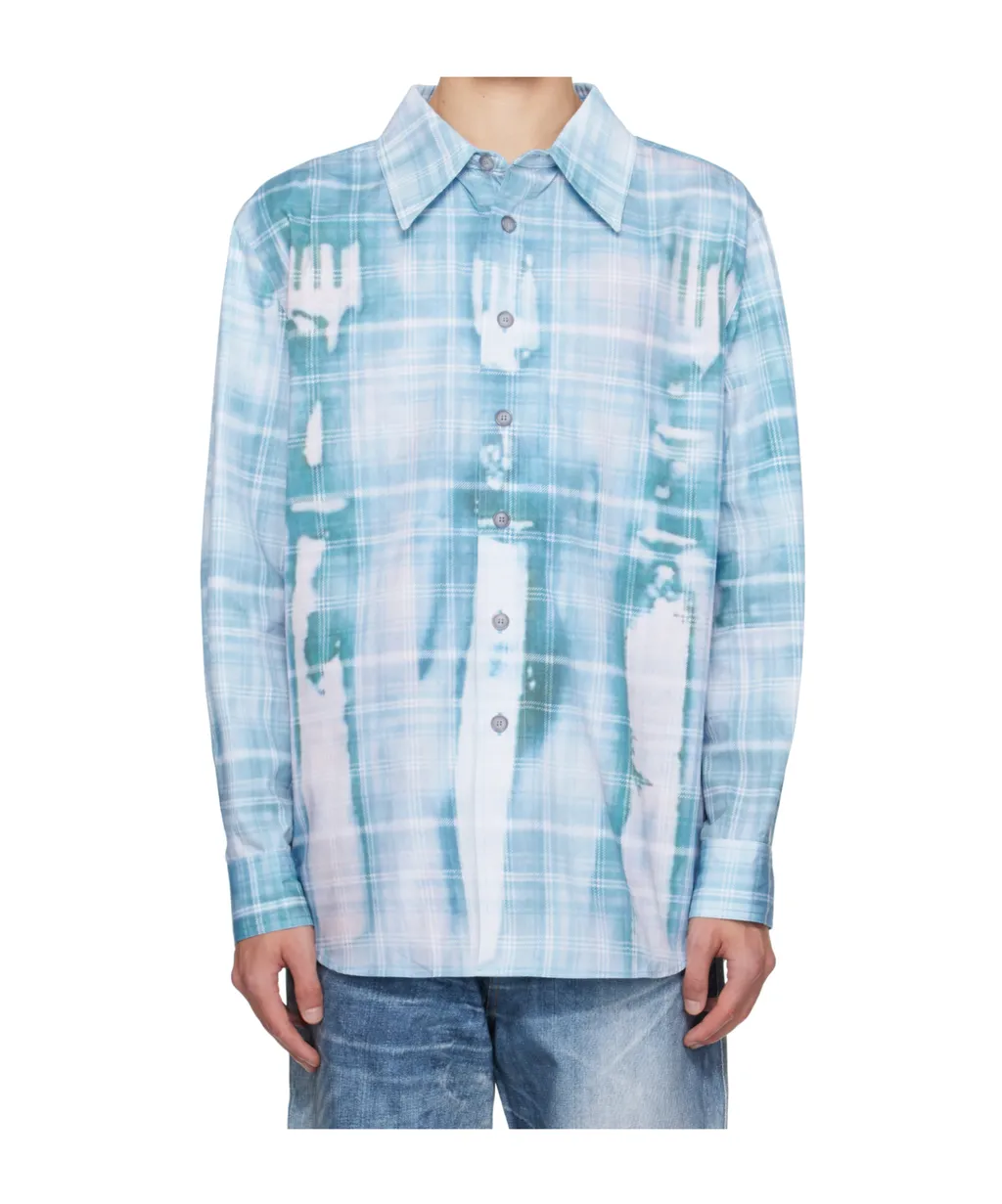 Trompe L'oeil Printed Check Shirt