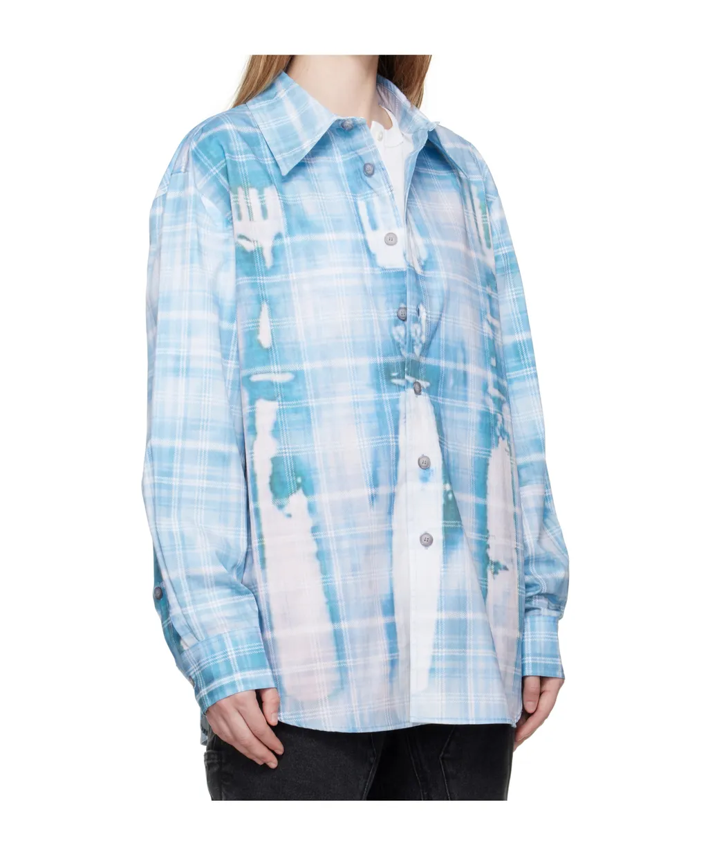 Trompe L'oeil Printed Check Shirt
