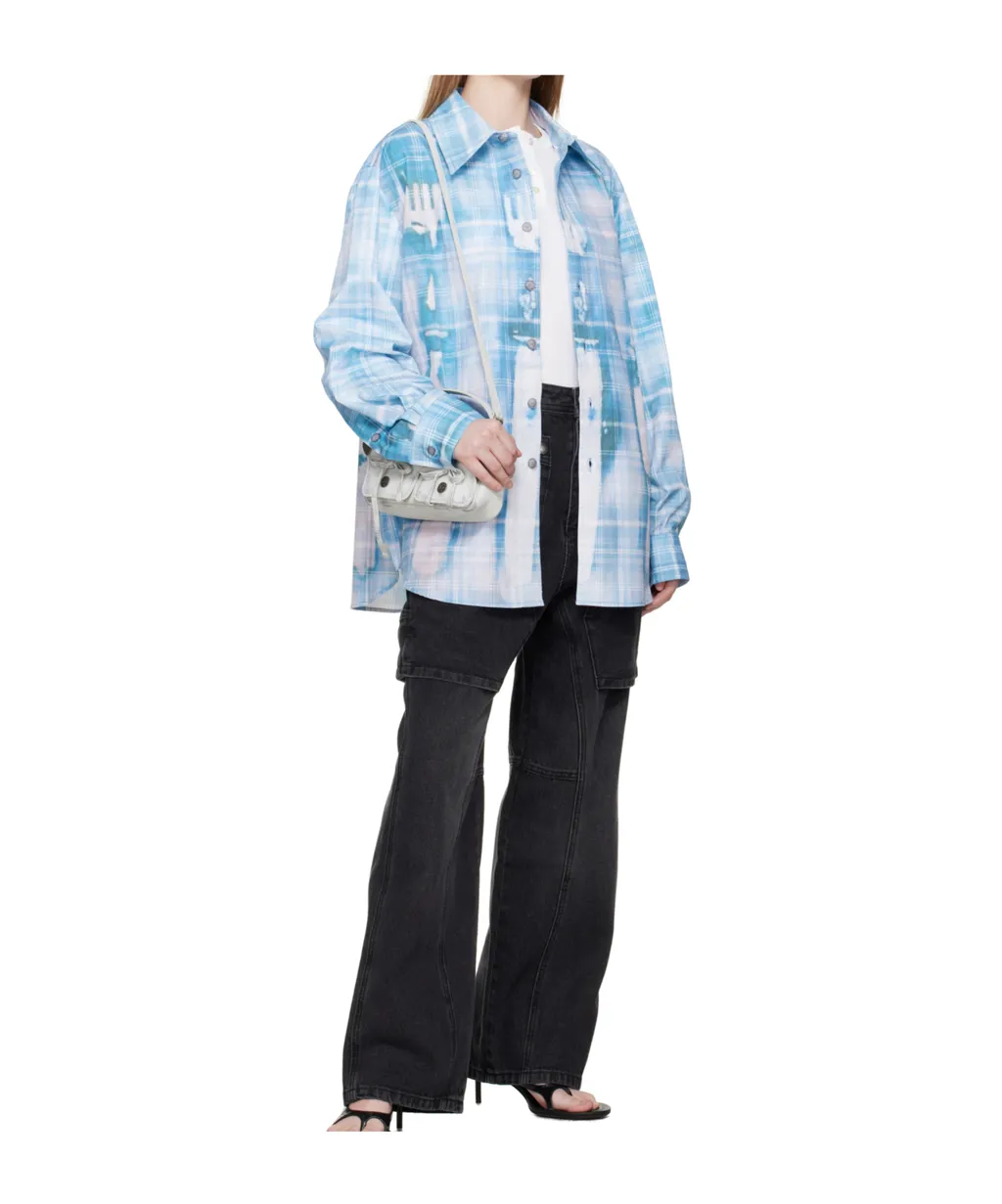 Trompe L'oeil Printed Check Shirt