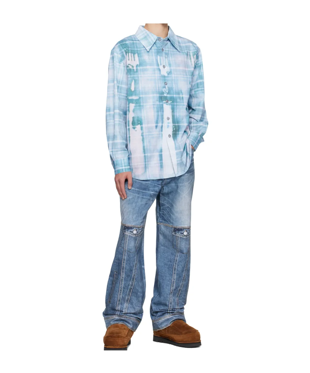 Trompe L'oeil Printed Check Shirt
