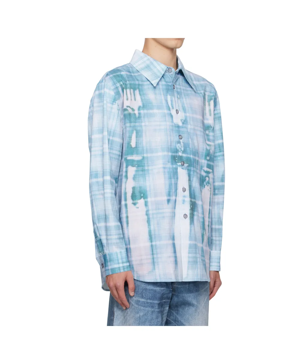 Trompe L'oeil Printed Check Shirt