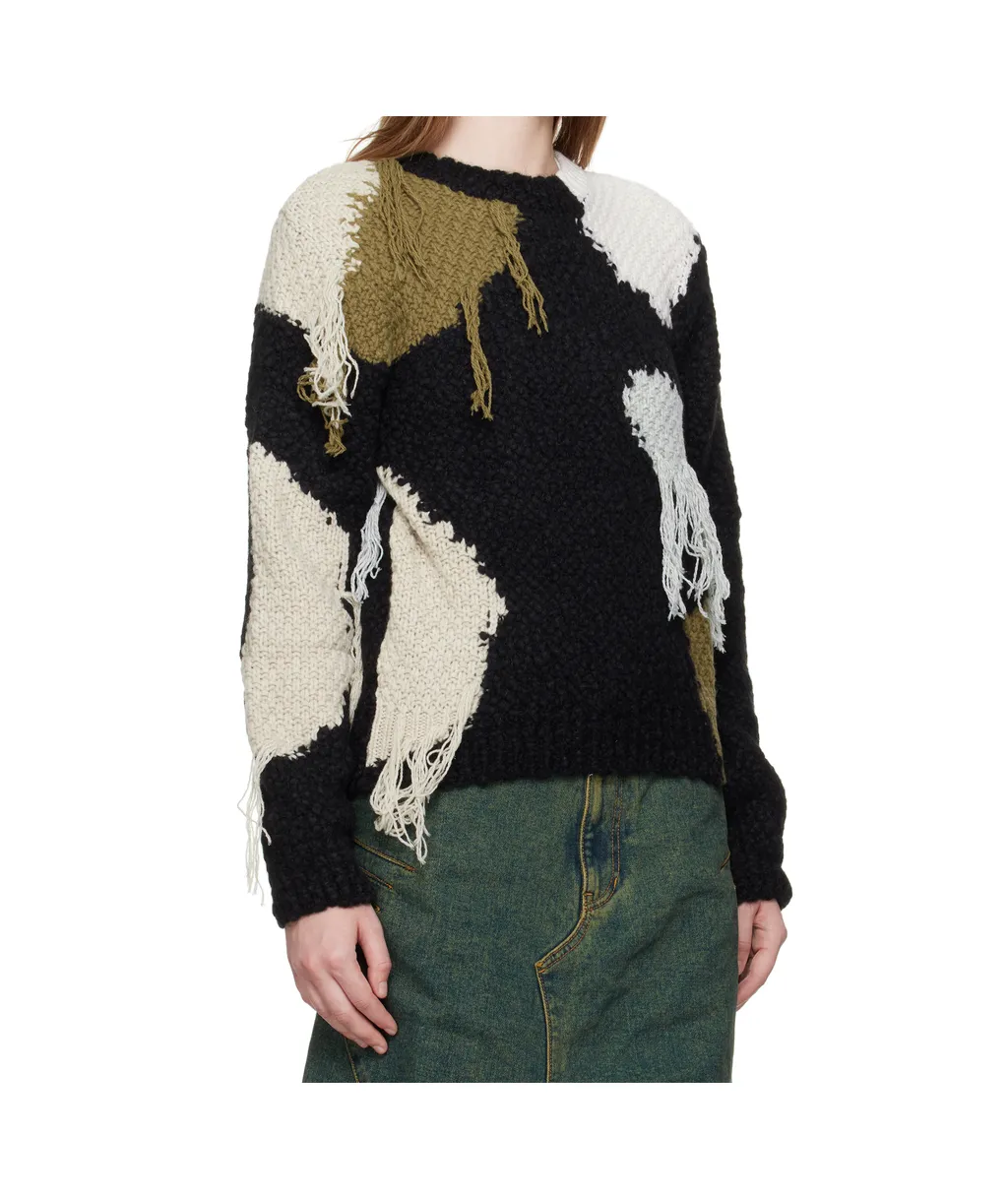 Sylvia Abstract Patchwork Sweater