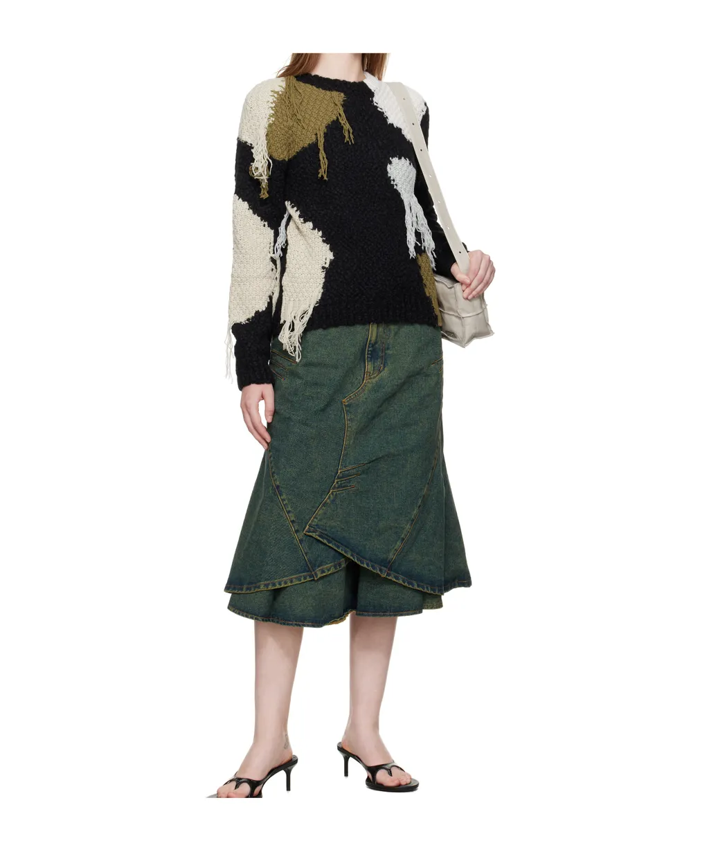 Sylvia Abstract Patchwork Sweater