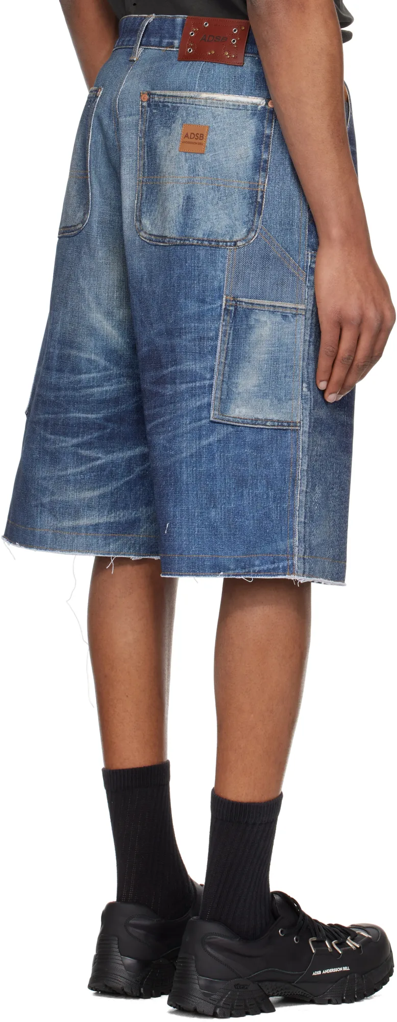 Cotton Denim Shorts
