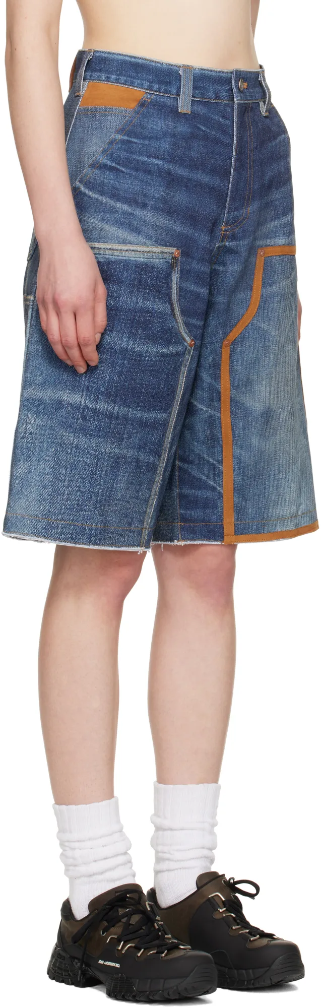 Cotton Denim Shorts