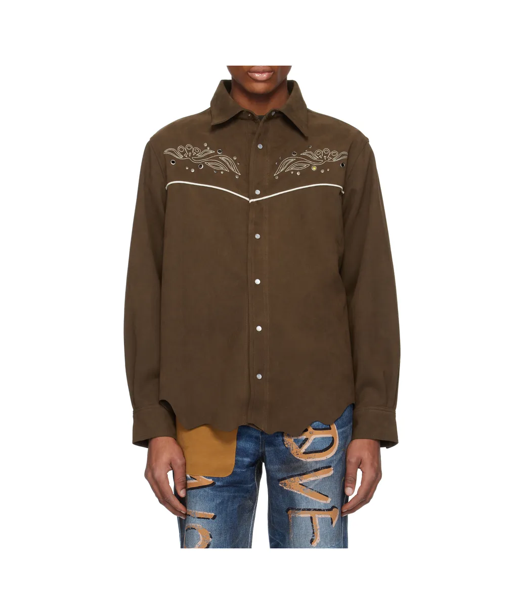 Embroidered Yoke Shirt