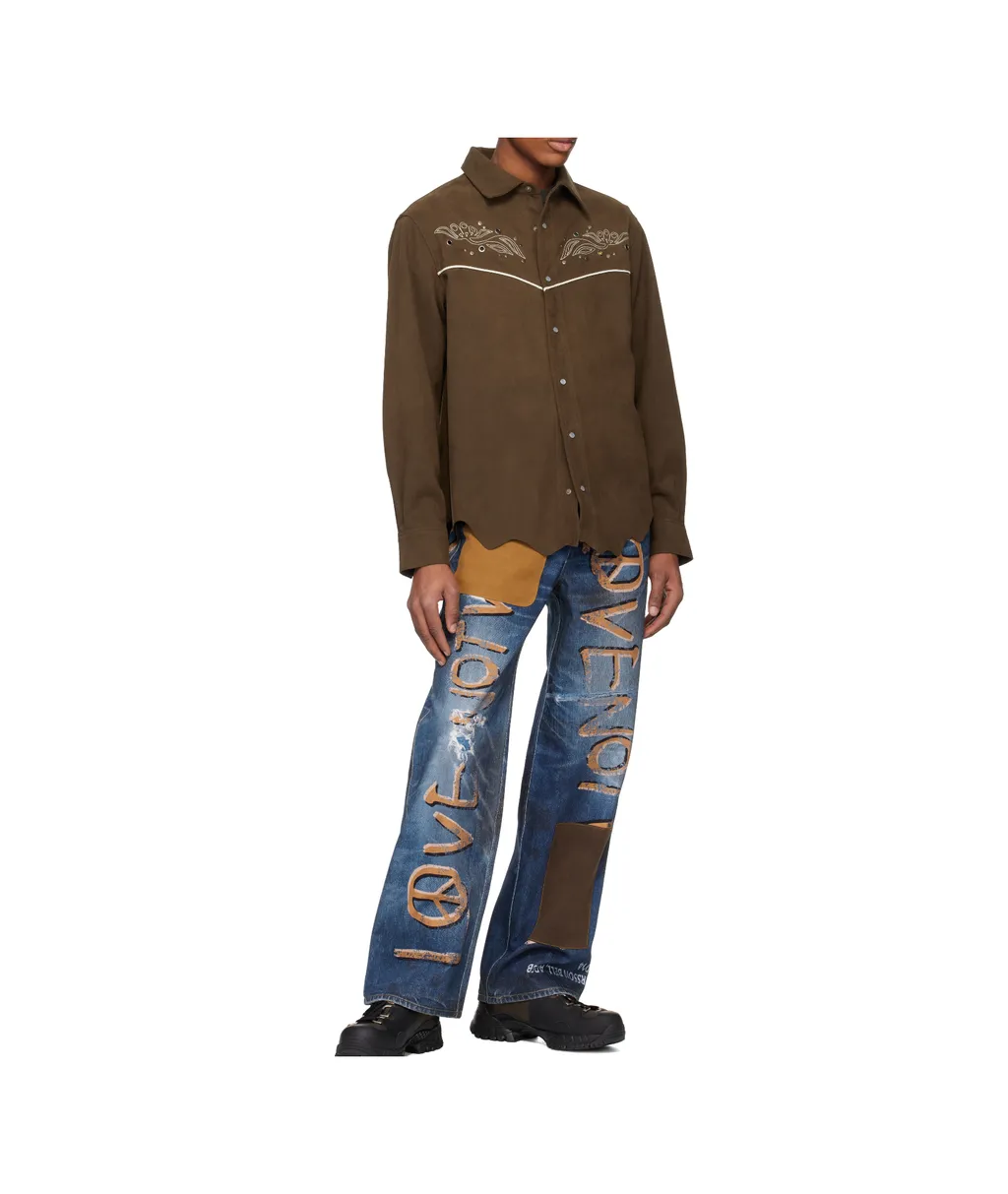 Embroidered Yoke Shirt