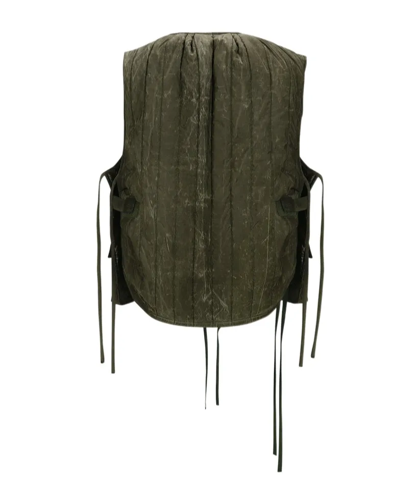 Wax-Coated Padded Vest