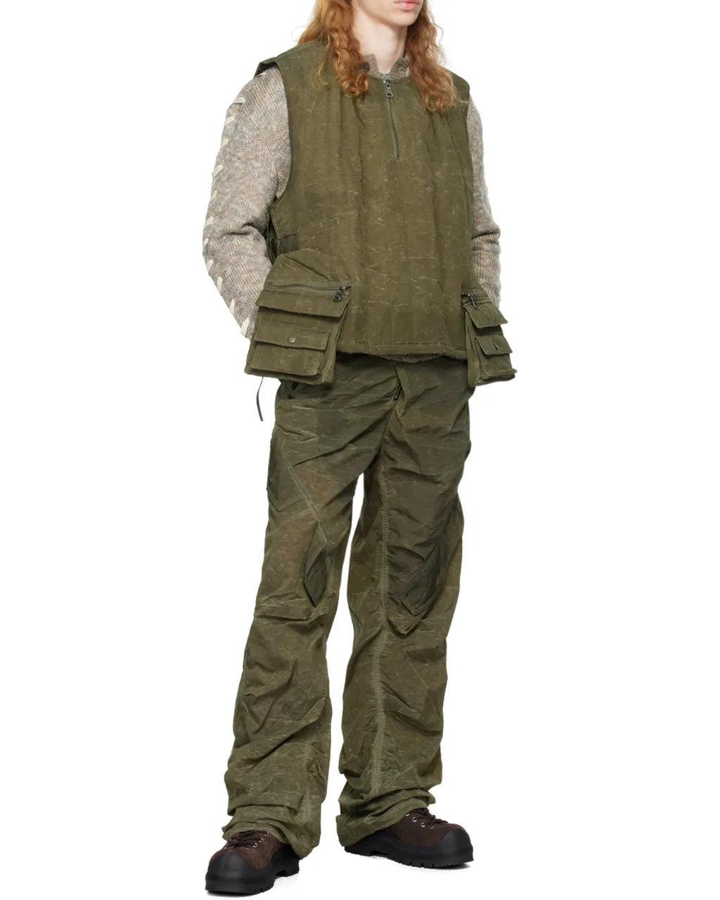 Wax-Coated Padded Vest