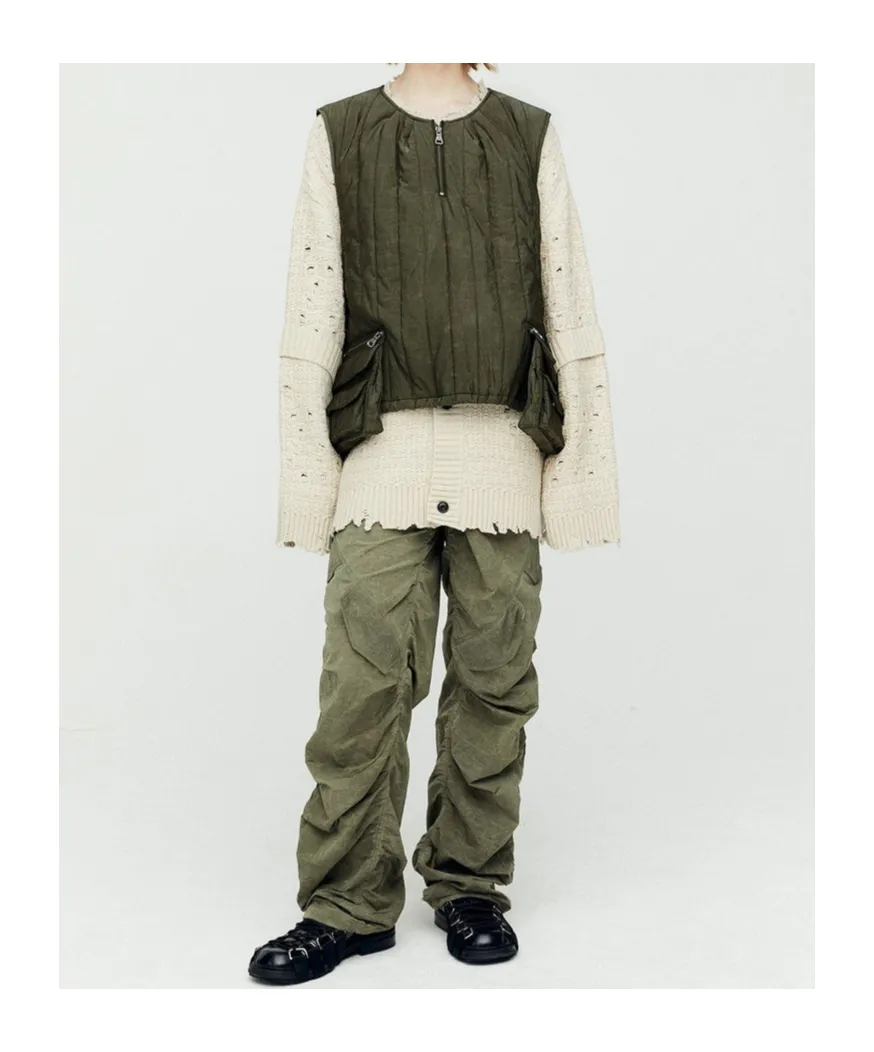 Wax-Coated Padded Vest