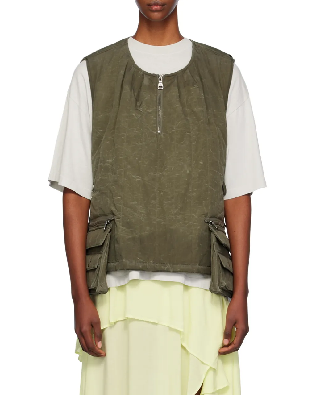 Wax-Coated Padded Vest