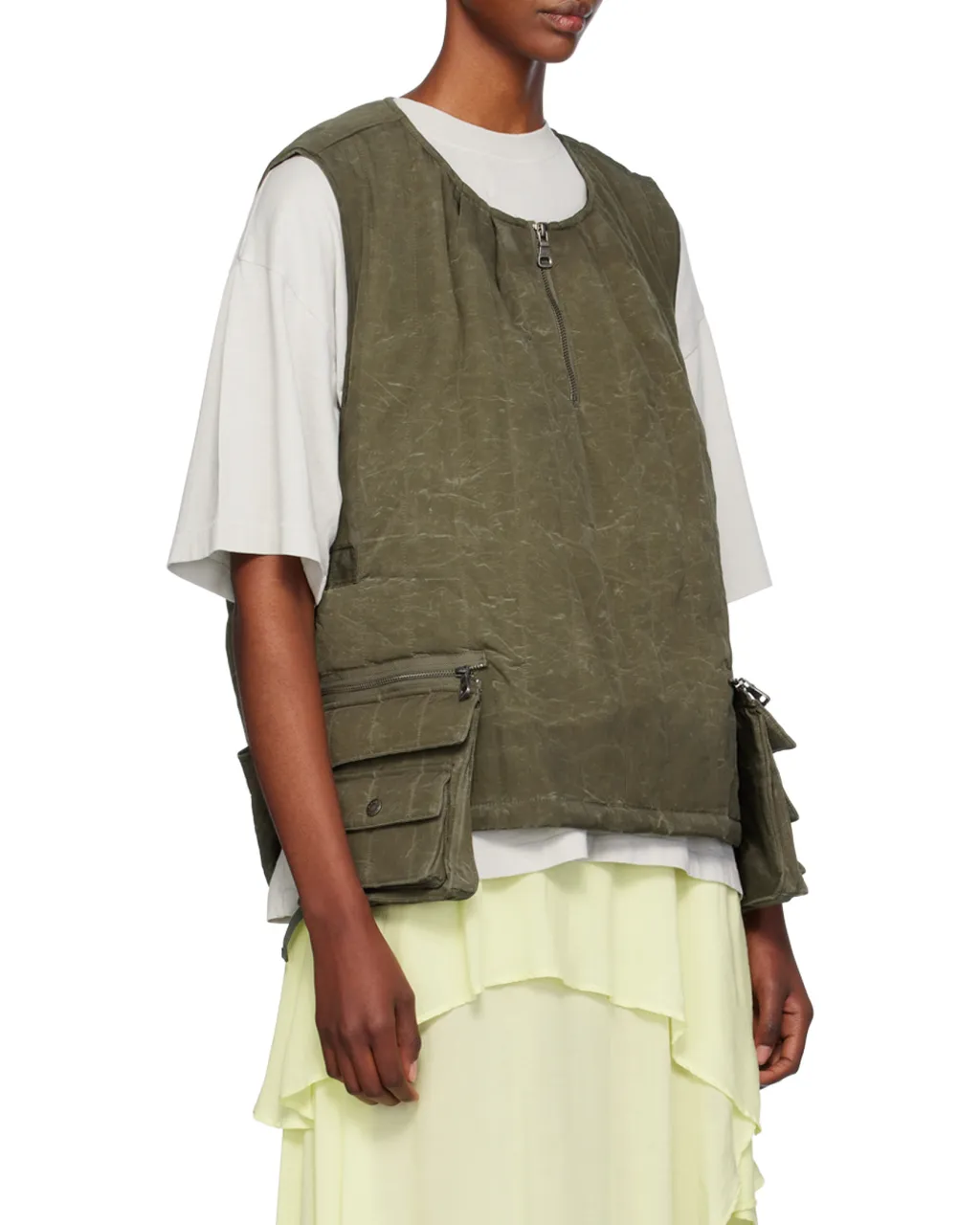Wax-Coated Padded Vest