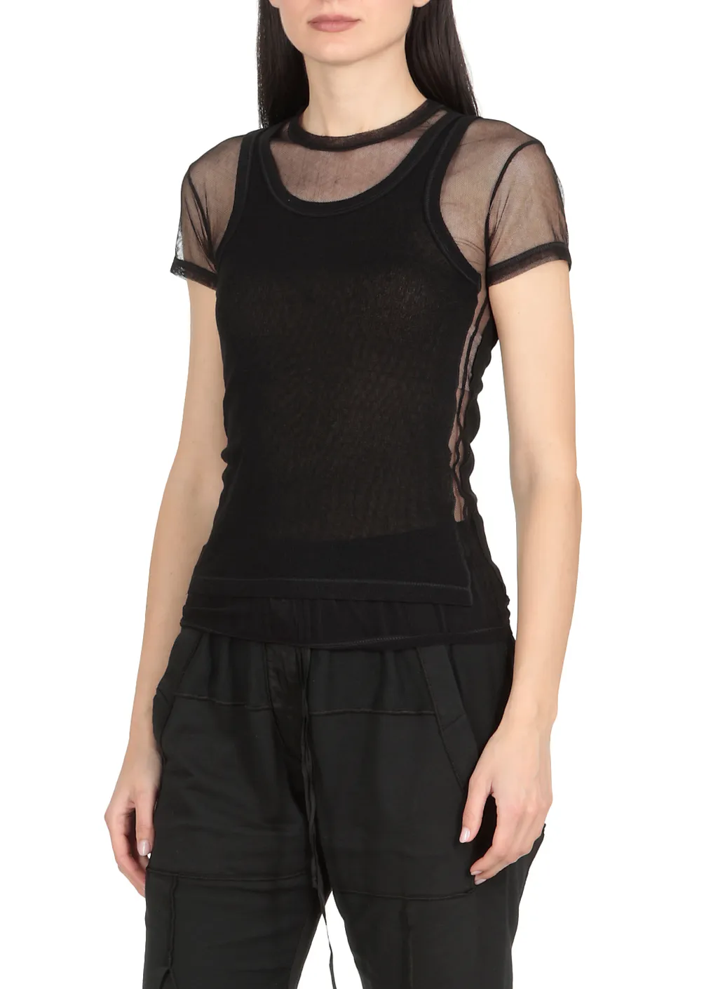 Translucent Short-Sleeved T-Shirt