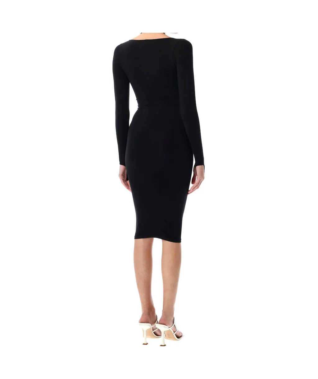 Sculpting Jersey Midi Dress
