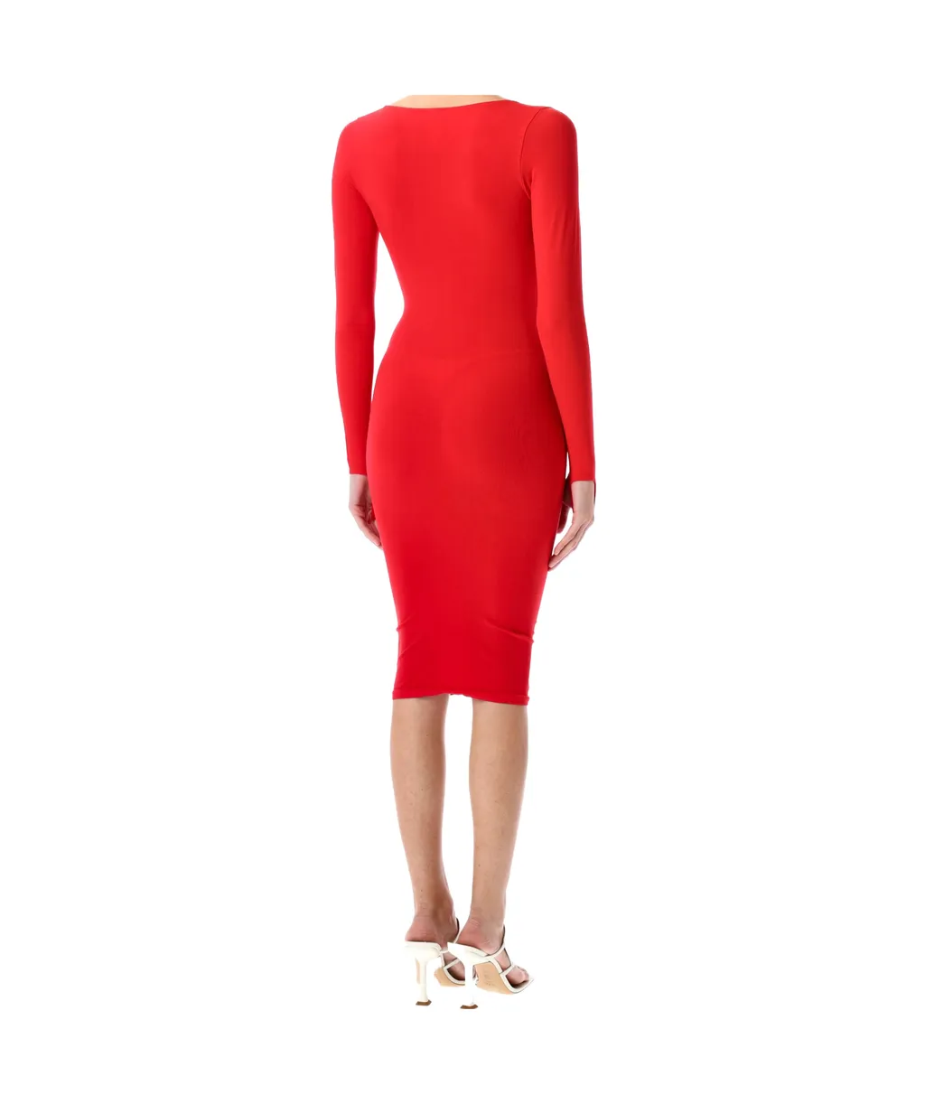 Sculpting Jersey Midi Gown