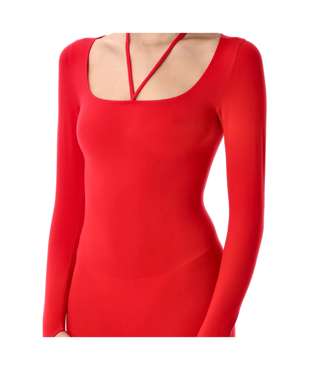 Sculpting Jersey Midi Gown