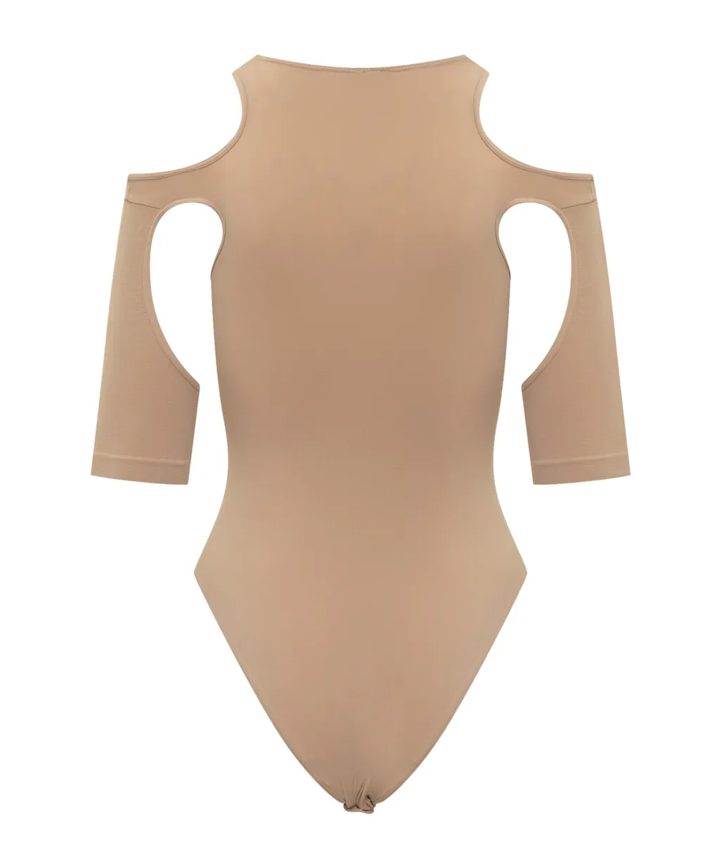 Cut-Out Bodysuit Top