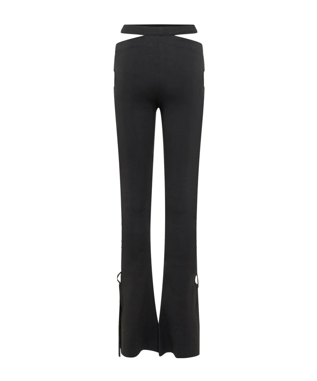 Hollowed-Out Casual Pants