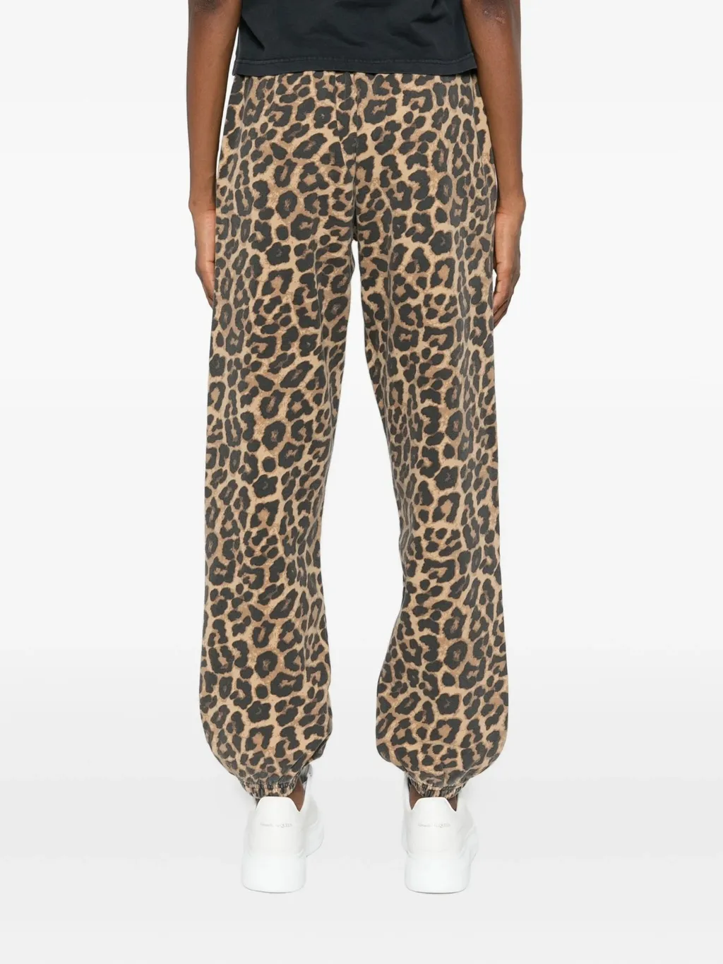 Leopard-Print Track Pants