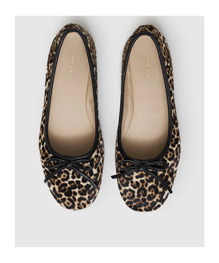 Jamie Leopard Pattern Flats