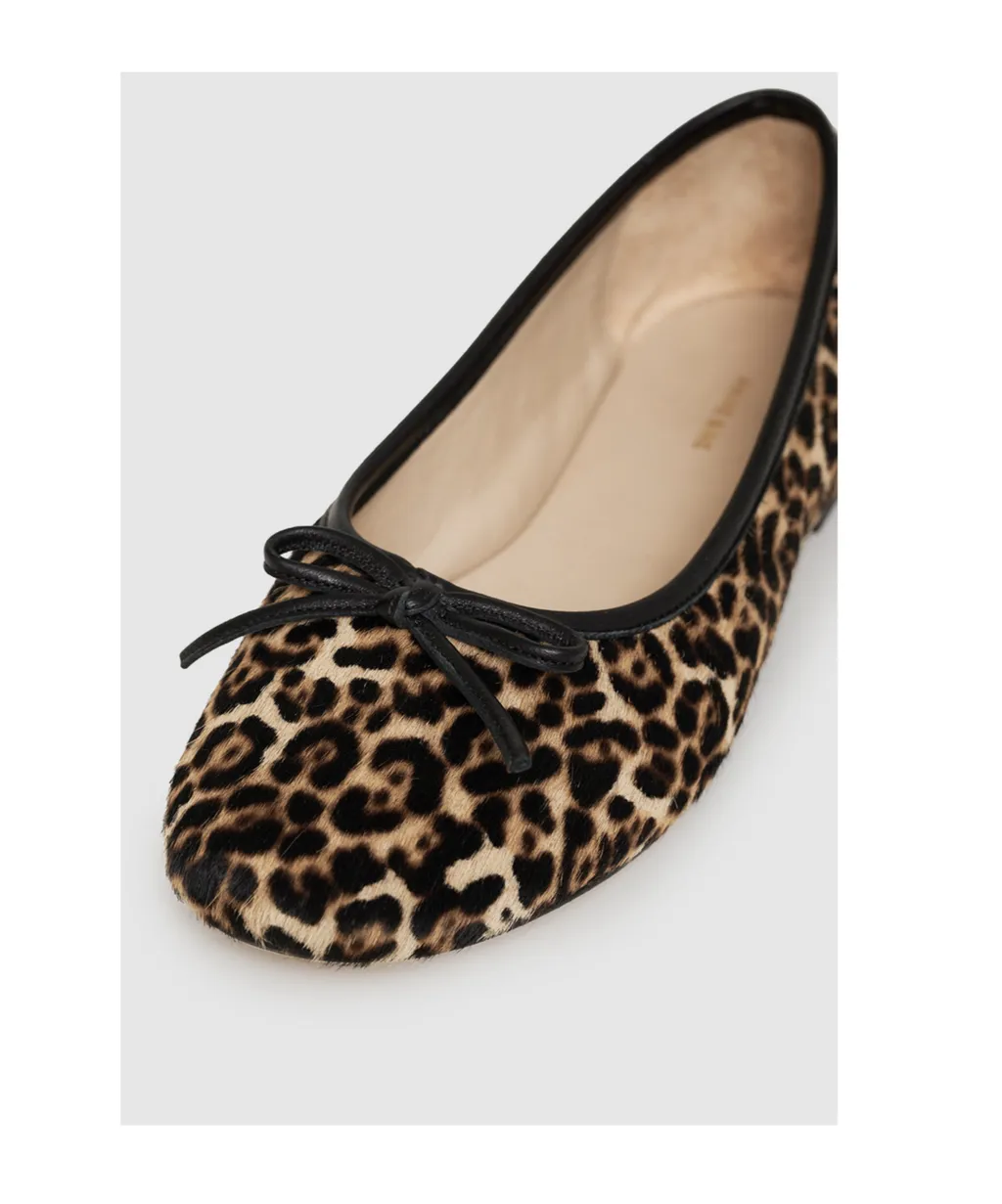 Jamie Leopard Pattern Flats