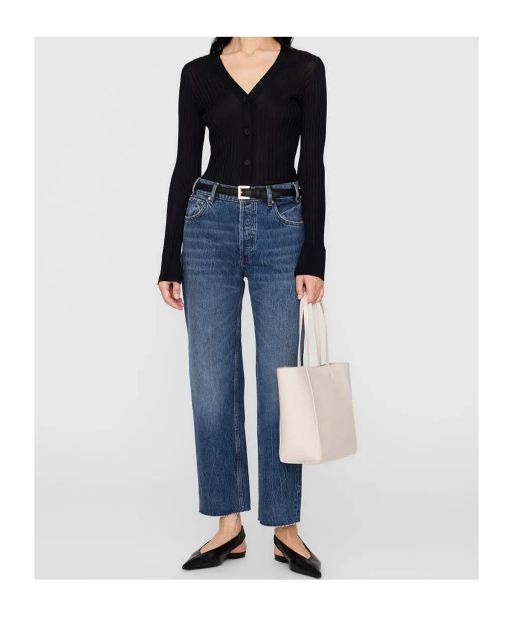 Matheo Ribbed Buttoned Cardigan