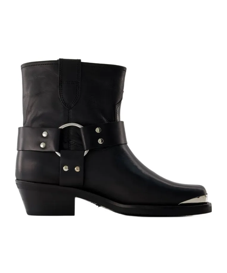 Square Toe Ankle Boots