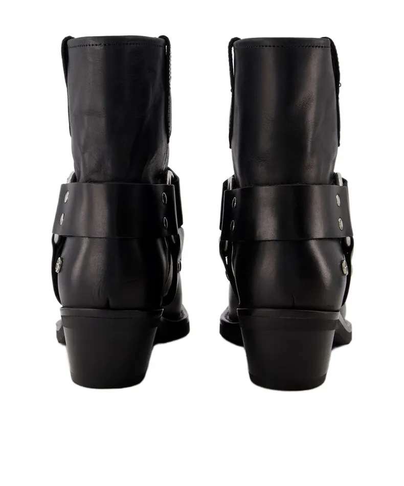 Square Toe Ankle Boots